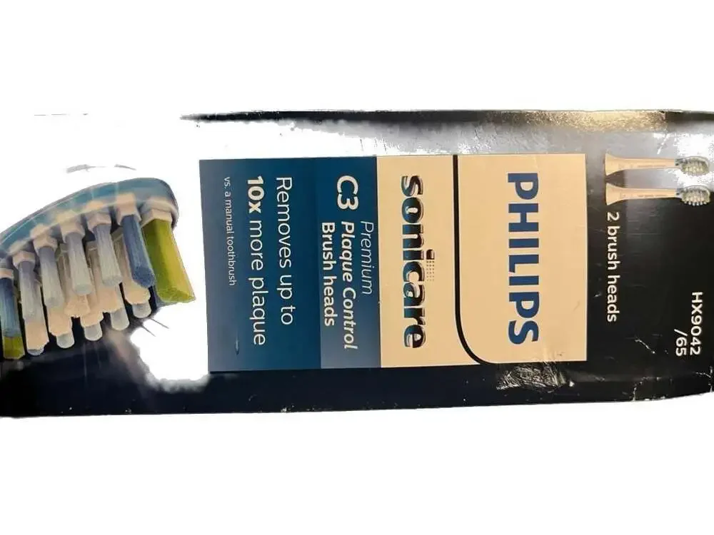 2pk HX9042/65 Philips Sonicare C3 Premium Plaque Control 2 Brush Heads EA (G2) 7